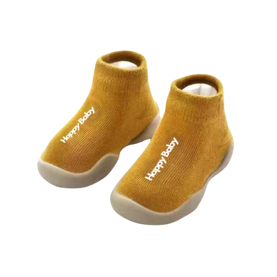 Yellow Happy Baby Sock Shoe